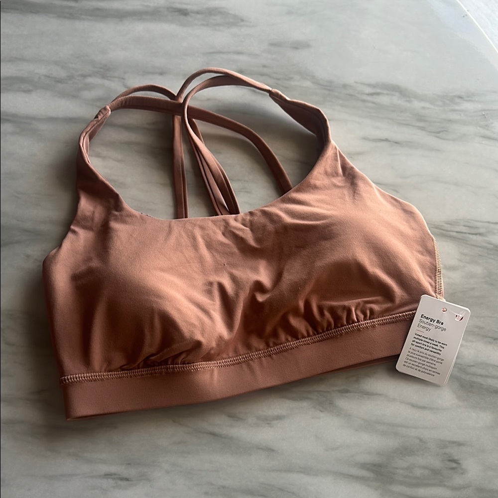 Lululemon Athletica Brown Sports Bra with Adjustable Straps